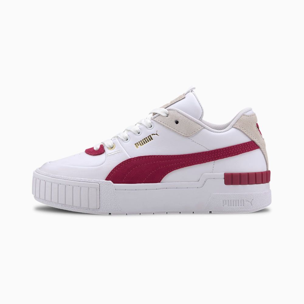 Puma Cali Sport Heritage Női Sportcipő - Fehér/Rózsaszín ( Hungary - MISOQ2145 )